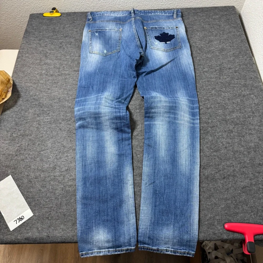 Dsquared2 Cool Guy Distressed Blue Jeans S74LB0615 Mens Size 54 IT (36x34)